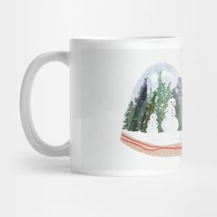 Snowmen Snow Globe Mug